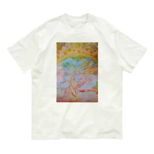 光の逆転 馬の松の木　丸尾義久 画伯作 Organic Cotton T-Shirt