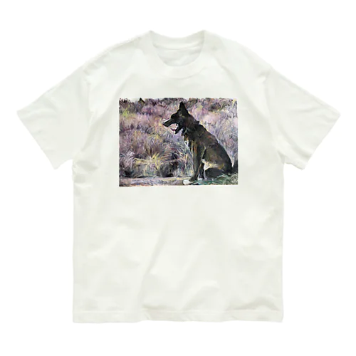 甲斐犬の大あくび Organic Cotton T-Shirt