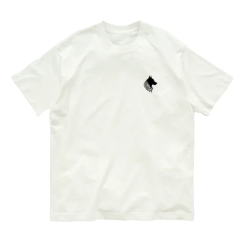 シルエット犬 Organic Cotton T-Shirt