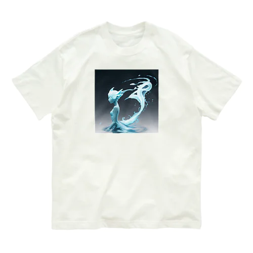 「渦巻く狂気の奔流：水の魔姫」 Organic Cotton T-Shirt