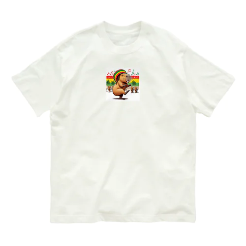 レゲエカピバラ２ オーガニックコットンTシャツ