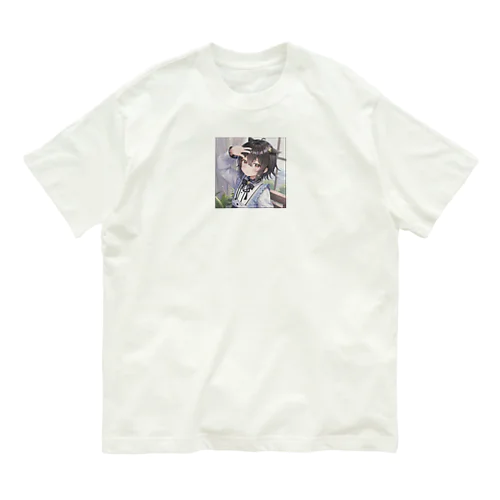 学校の中の少年 Organic Cotton T-Shirt