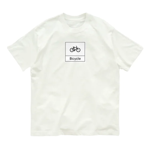 四角におさまるBicycle オーガニックコットンTシャツ