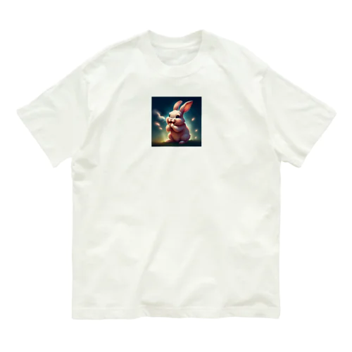 お願いうさぎ Organic Cotton T-Shirt