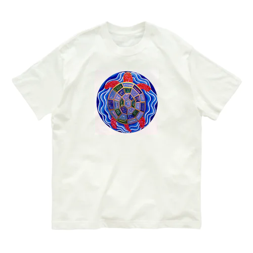 幸せを呼ぶカメ🐢ちゃん Organic Cotton T-Shirt