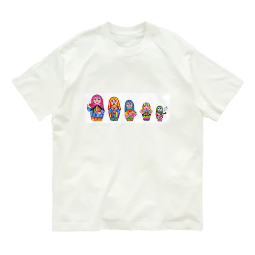 マトリョーシカのマト子ちゃん オーガニックコットンTシャツ