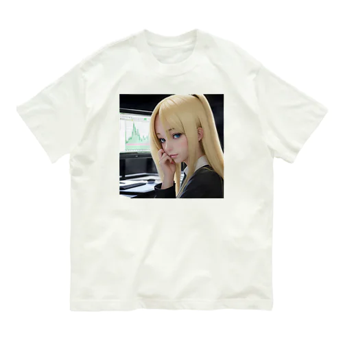 投資家女子 オーガニックコットンTシャツ