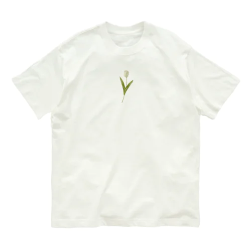 Cream Tulip オーガニックコットンTシャツ