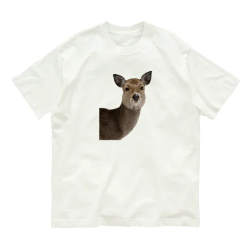 ひょっこりシカくん Organic Cotton T-Shirt