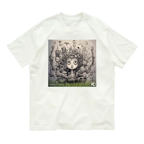 Beginning of a nightmare 2 (Green) オーガニックコットンTシャツ