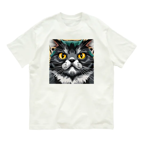 イケてる猫 オーガニックコットンTシャツ