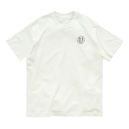 アクアポニックス | 鷲林寺アクアファームLOGO オーガニックコットンTシャツ