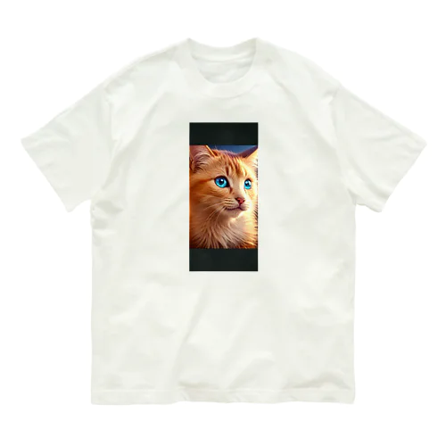 妖精猫 オーガニックコットンTシャツ