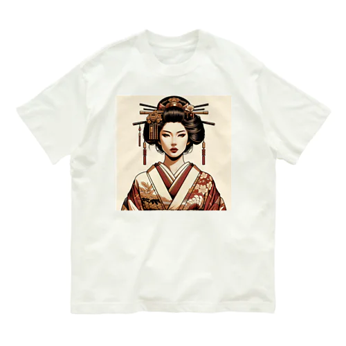 和の粋を纏う、優美な姿Elegance in tradition, a vision of grace. オーガニックコットンTシャツ