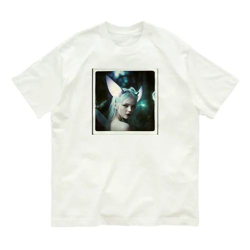 夜空に響く猫耳の星の歌姫 Organic Cotton T-Shirt