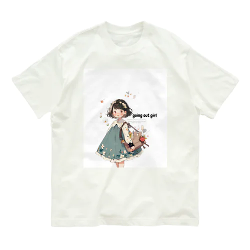 going out girl オーガニックコットンTシャツ