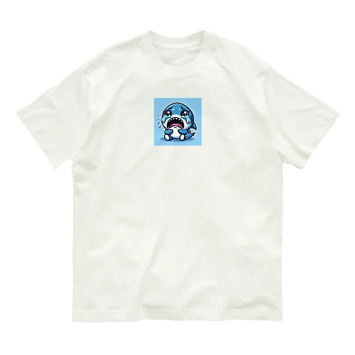 泣き虫シャーク オーガニックコットンTシャツ