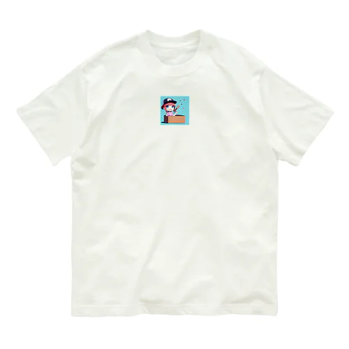 ダンボール　野球女子　ヨネオリ Organic Cotton T-Shirt