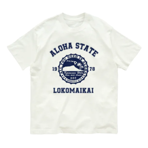 COLLEGE STYLE  LOKOMAIKAI オーガニックコットンTシャツ