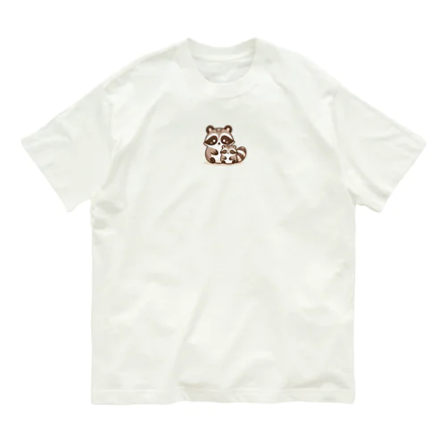 ほのぼのアライグマ家族物語 Organic Cotton T-Shirt