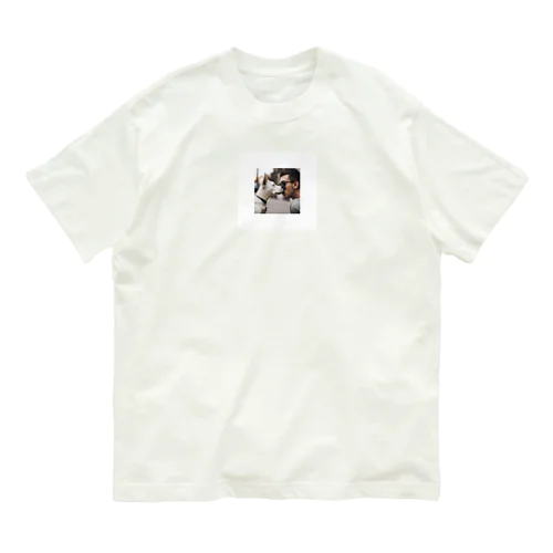 キスする犬グッズ Organic Cotton T-Shirt