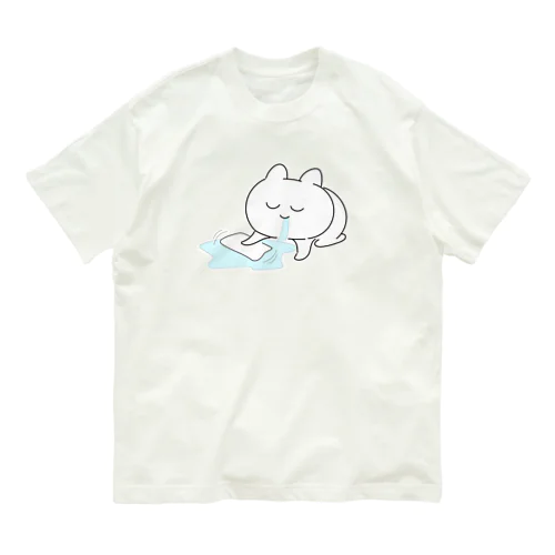 よだれふいておきますね オーガニックコットンTシャツ