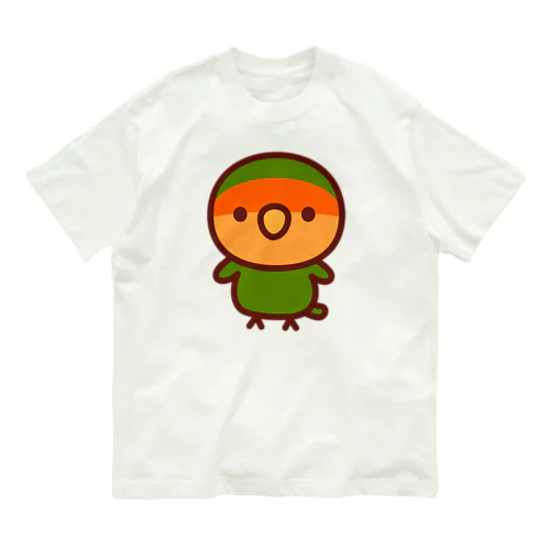 コザクラインコ（オレンジフェイス） オーガニックコットンTシャツ