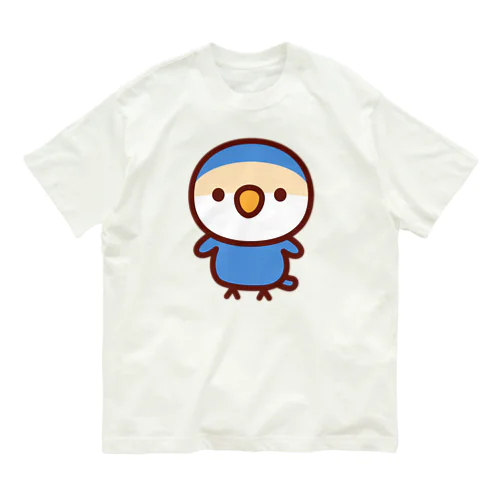 コザクラインコ（バイオレットチェリー） Organic Cotton T-Shirt