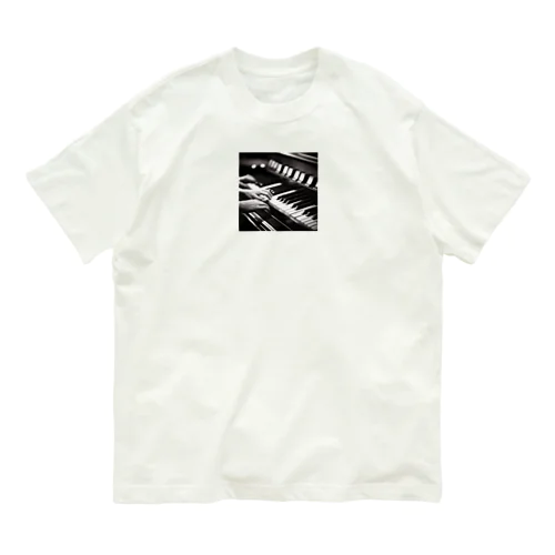 ビンテージ風ピアノの魔術師 Organic Cotton T-Shirt