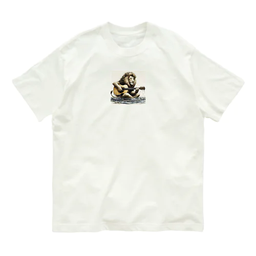 弾き語るライオン Organic Cotton T-Shirt