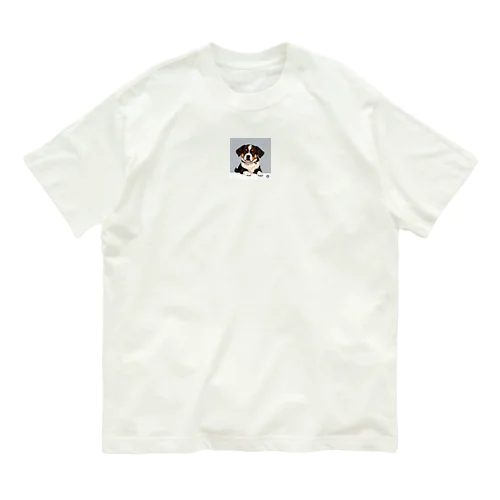 飛び出すワンちゃん Organic Cotton T-Shirt