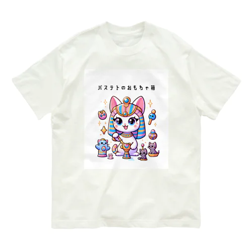 神猫の遊び時間 オーガニックコットンTシャツ