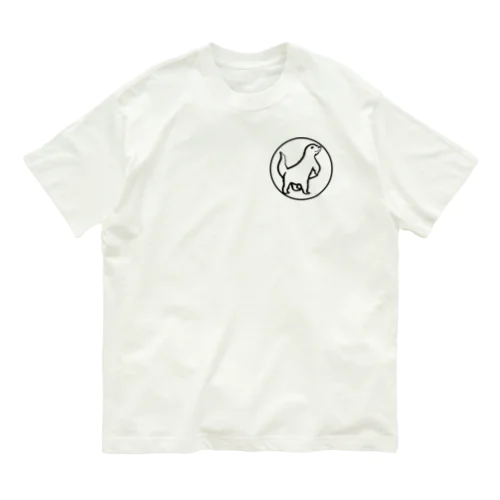 ロゴマーク風カワウソくん Organic Cotton T-Shirt