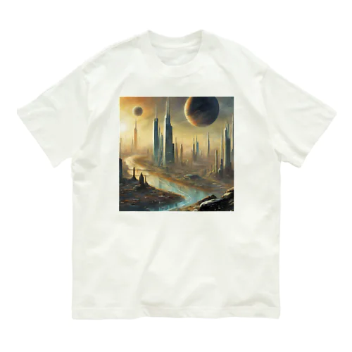 惑星と近未来都市 Organic Cotton T-Shirt