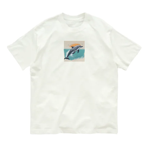 イルカのアイテムグッズ オーガニックコットンTシャツ