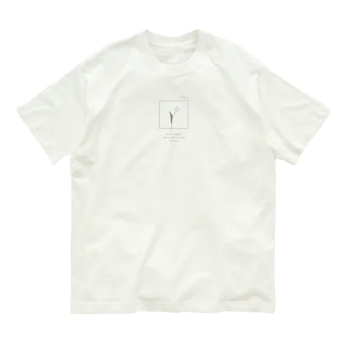 * Powder Snow Blue オーガニックコットンTシャツ