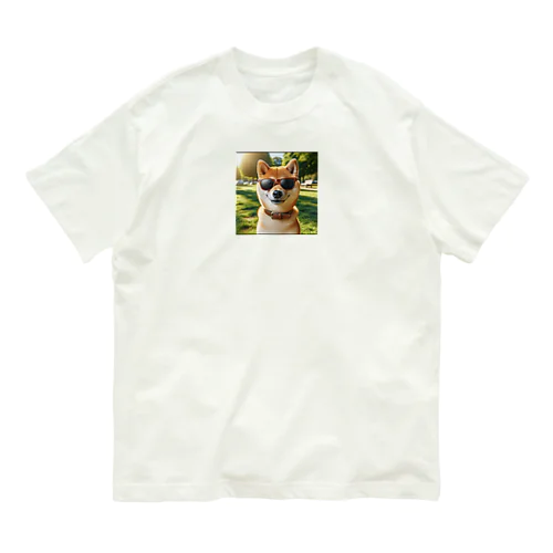 グラサン柴 Organic Cotton T-Shirt
