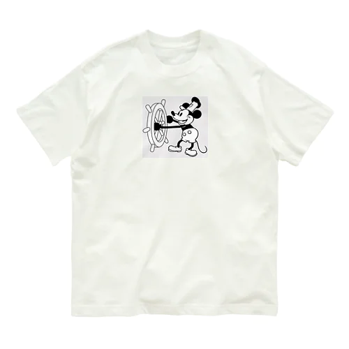 蒸気船ウィリーのネズミ Organic Cotton T-Shirt