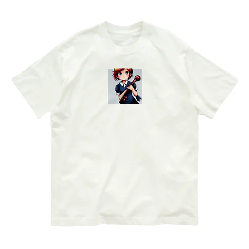 オケ部入団希望の リンちゃん オーガニックコットンTシャツ