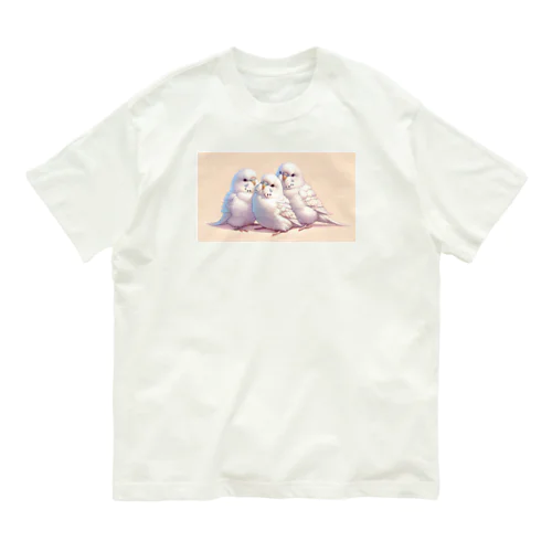 白いセキセイインコ Organic Cotton T-Shirt