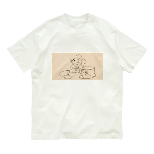 【100個限定】懐かしのミッキー＆ミニー オーガニックコットンTシャツ