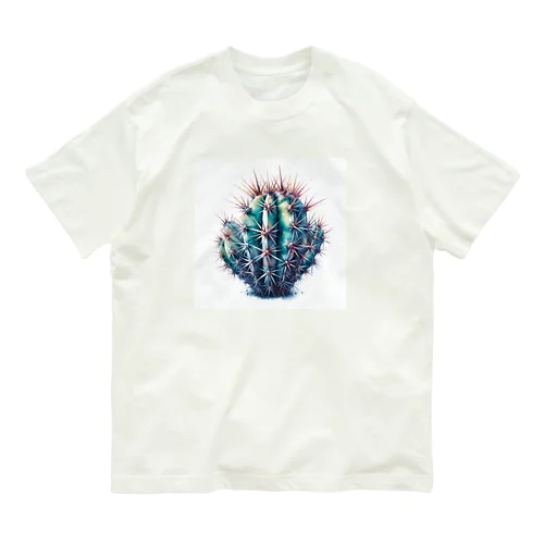 陽気なサボテン Organic Cotton T-Shirt