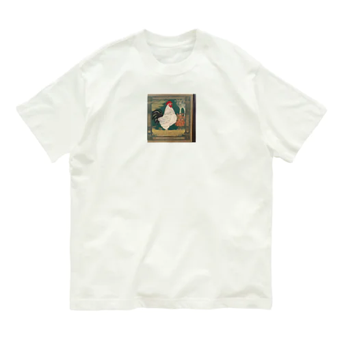ドット絵　鶏君 Organic Cotton T-Shirt
