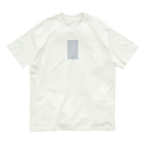 ⬜︎ gray blue logo frame  オーガニックコットンTシャツ