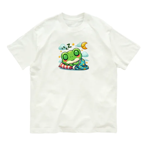 Sleeping frogs(熟睡する蛙) Organic Cotton T-Shirt