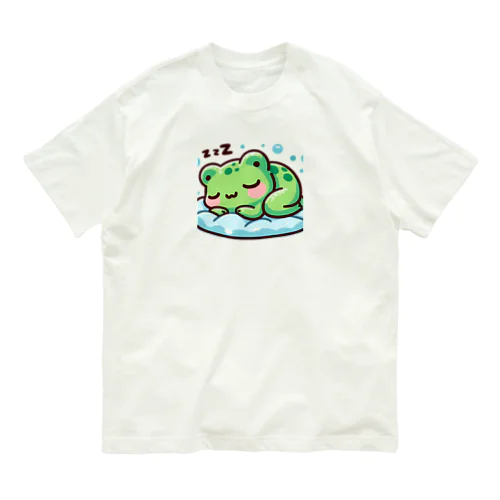 Sleeping frogs(熟睡する蛙) Organic Cotton T-Shirt