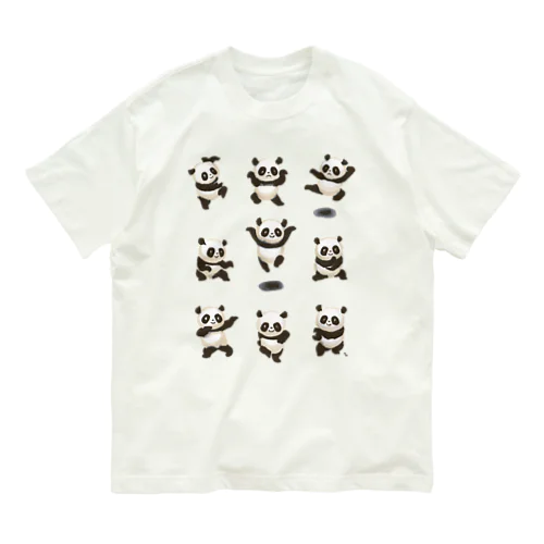 功夫のパンダちゃん Organic Cotton T-Shirt