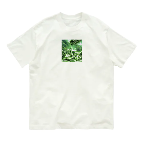 豊かな緑の風景 オーガニックコットンTシャツ