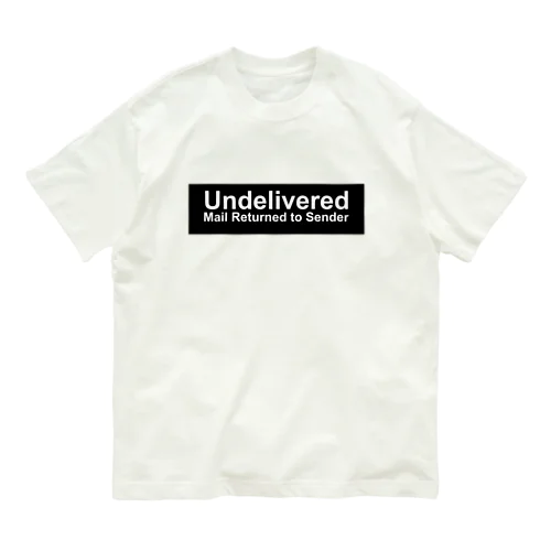 Undelivered  Mail Returned  to Sender-BK オーガニックコットンTシャツ