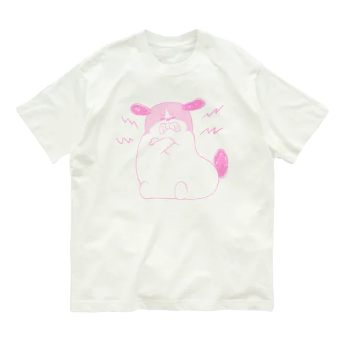 もじゃまる歯ぎしり　うすピンク Organic Cotton T-Shirt